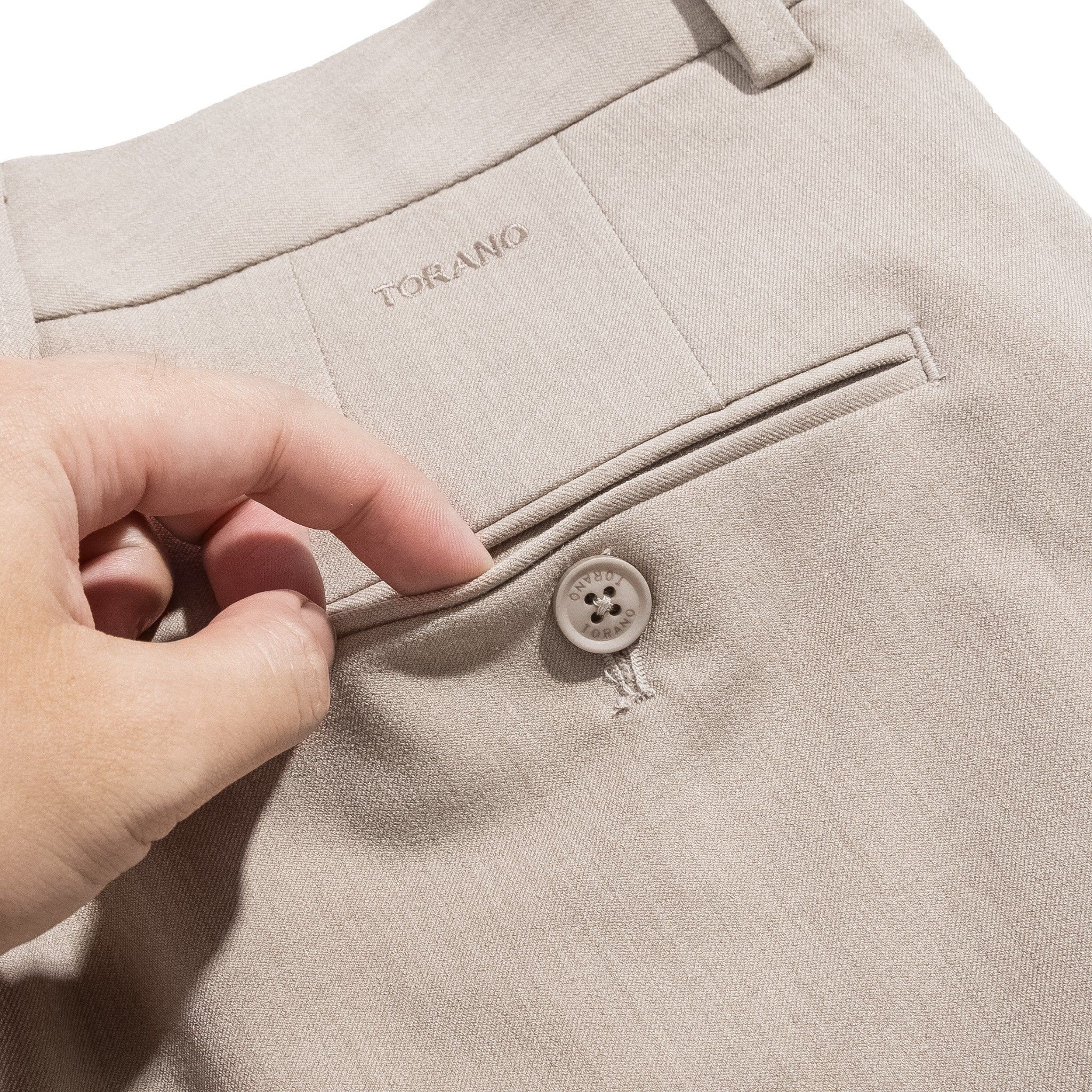 Quần âu slim-fit cạp trơn FABT003 - Ảnh 3